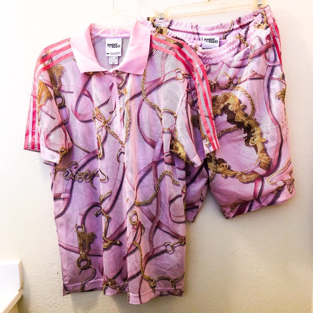 adidas originals jeremy Scott mens 2-pc mesh set